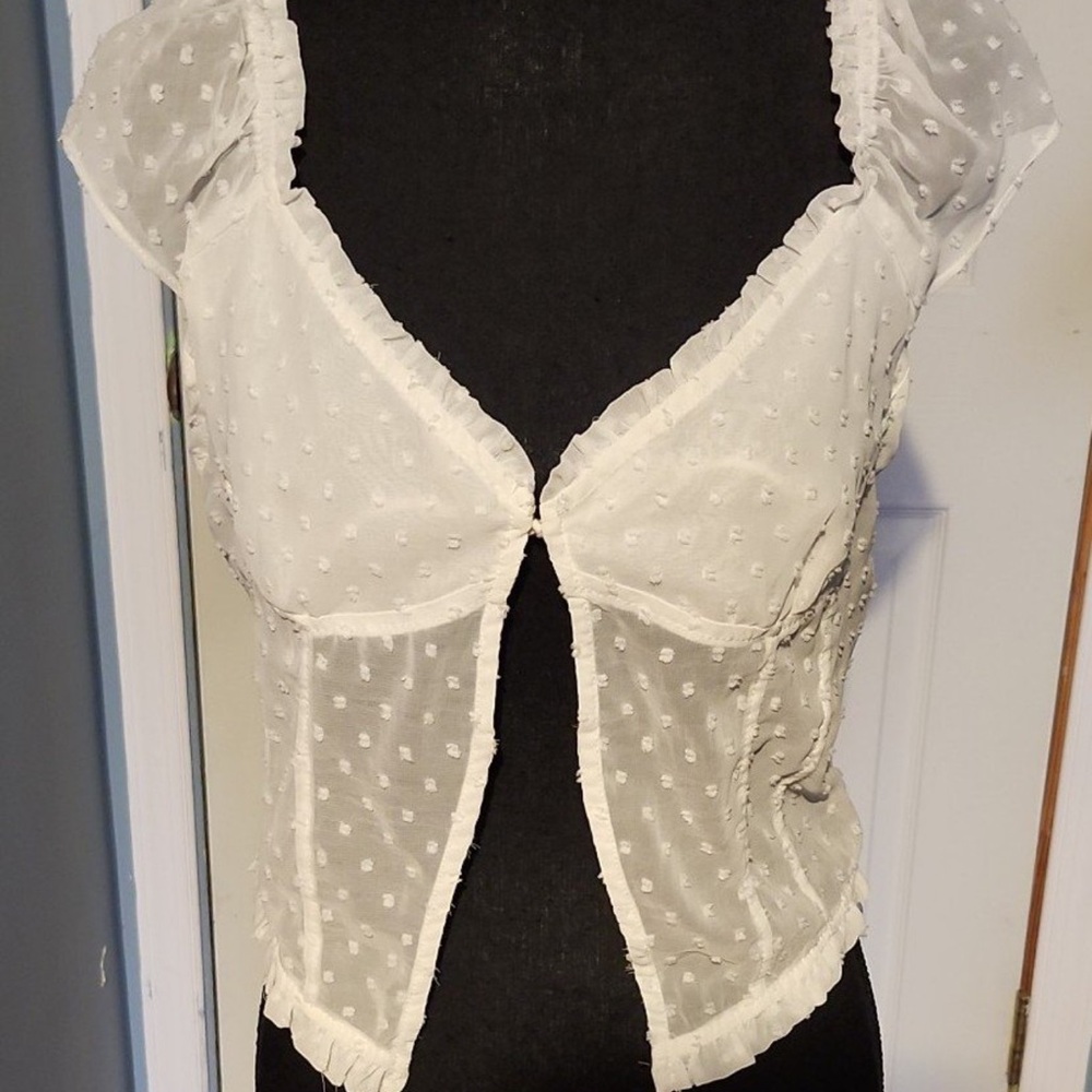 Princess Polly White Top NWT size us 8